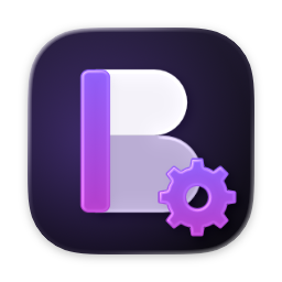 The Brink Terminal Helper icon: the Brink icon with a violet gear